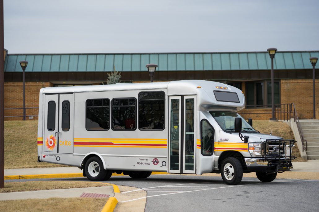 brite bus outside of school