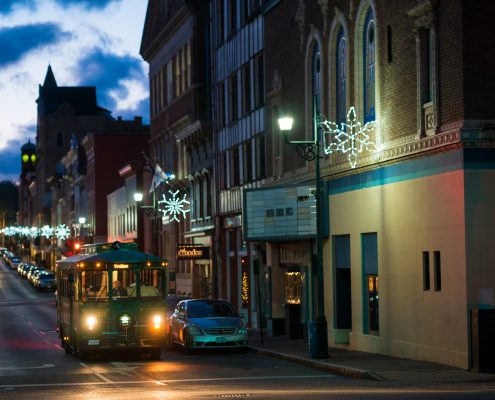 brite bus in downtown staunton route