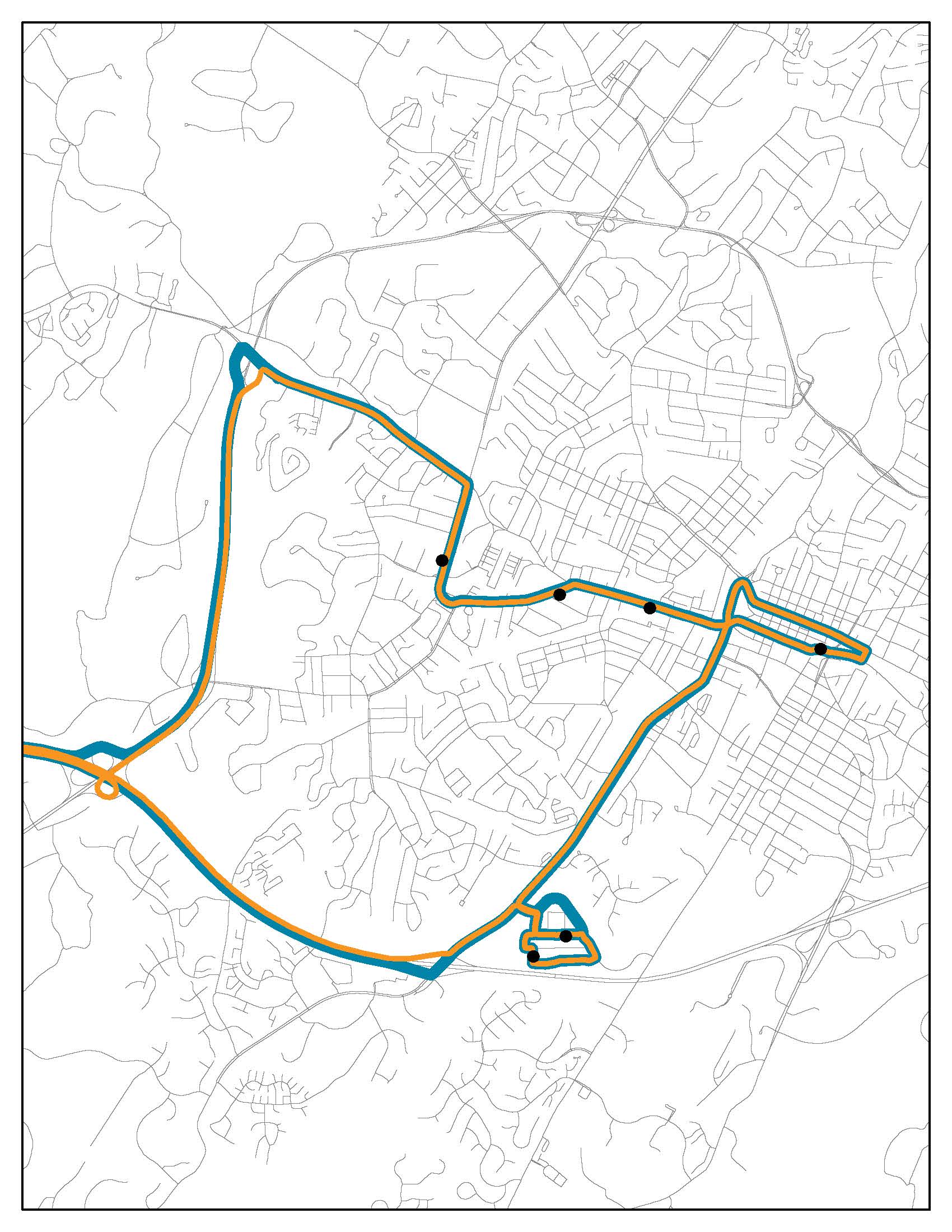 afton express bus route