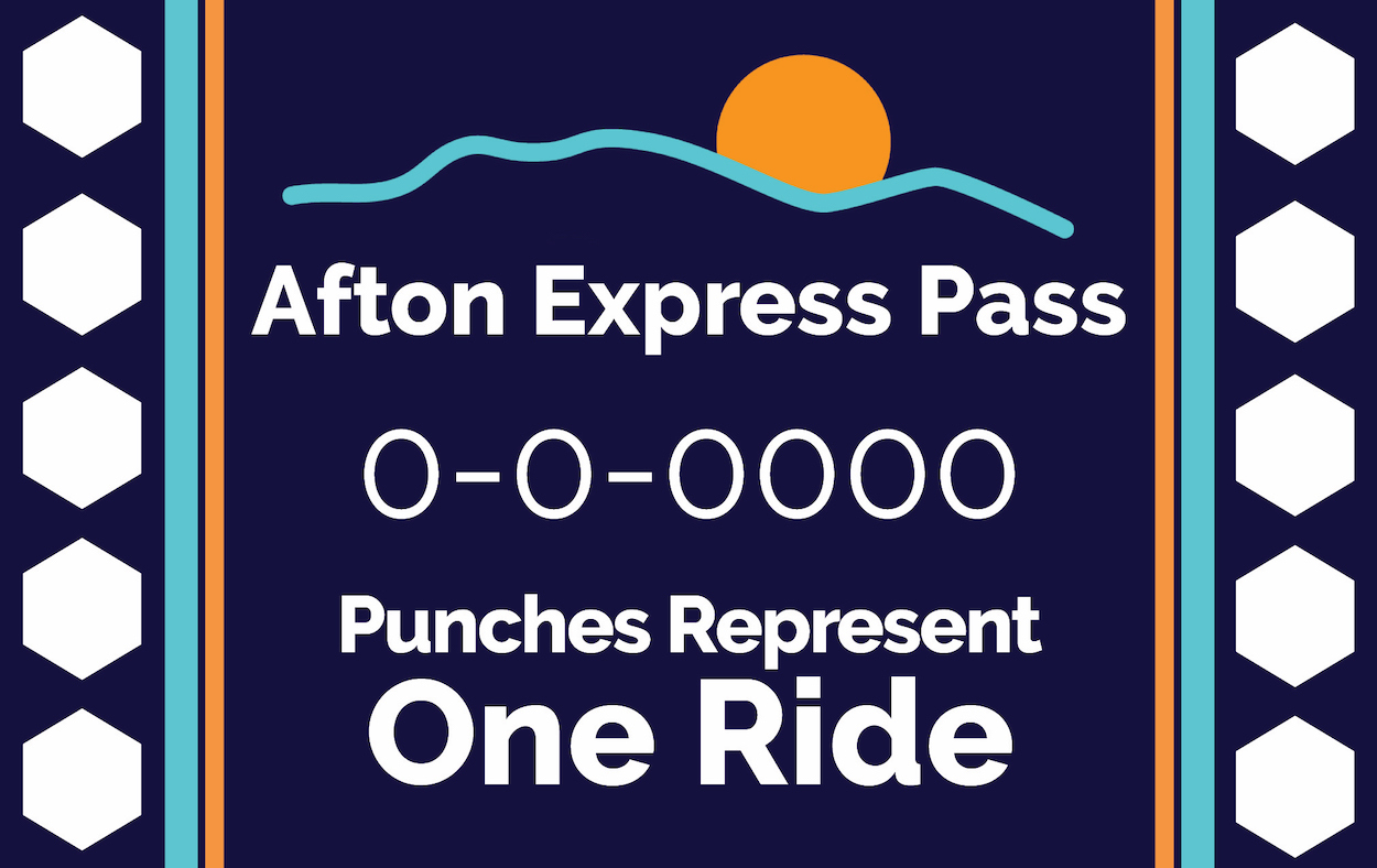 afton express punch card