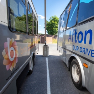 BRITE & Afton Express buses
