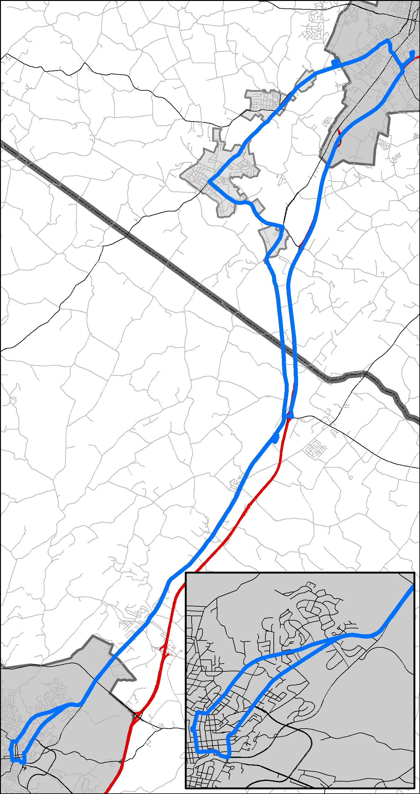 BRCC bus route map