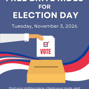 BRITE Election Day Posts BRITE is providing free bus rides for election day.